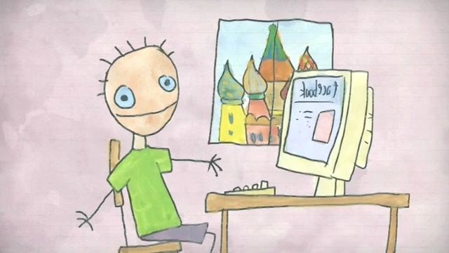 Video Reference N3: cartoon, text, art, drawing, design, human behavior, child art, illustration, organism, happiness, Person