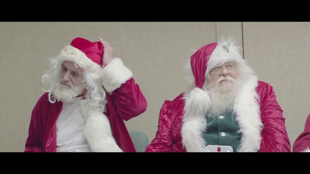 Video Reference N5: Santa claus, Christmas, Facial hair, Fictional character, Fur, Beard, Human body, Christmas eve, Event, Holiday, Person