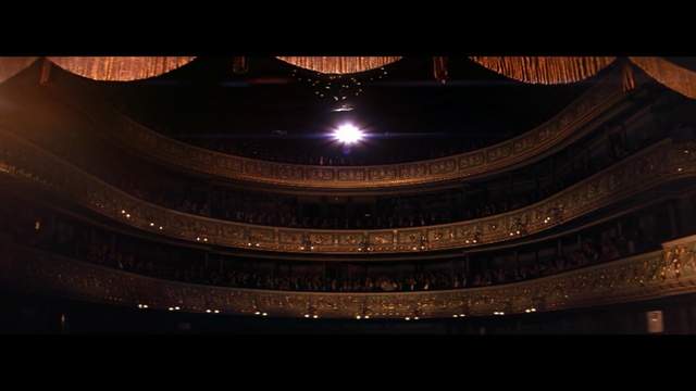 Video Reference N1: theatre, light, darkness, architecture, opera house, night, lighting, performing arts center, symmetry, theatre