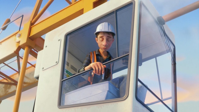 Video Reference N1: construction worker, energy, wind, window, Person