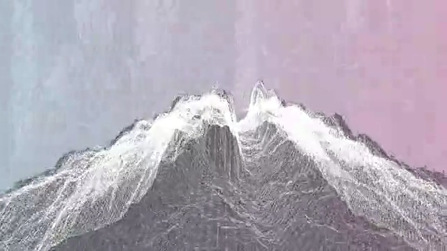 Video Reference N1: geological phenomenon, mountain, water, water resources, terrain, glacial landform, sky, water feature, wave, mountain range
