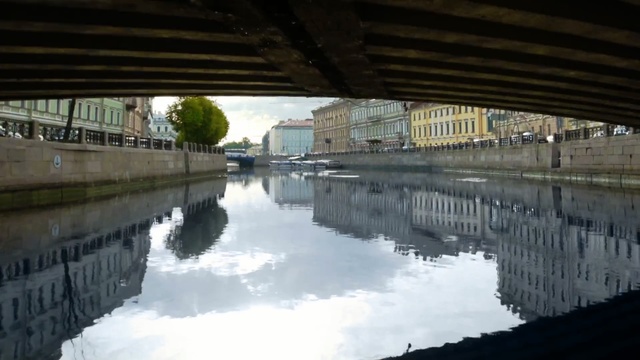 Video Reference N8: waterway, reflection, body of water, canal, water, bridge, river, sky, channel, fixed link