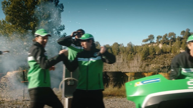 Video Reference N1: Green, Tree, Fun, Adaptation, Outerwear, Team, Plant, Personal protective equipment, Vehicle, Holiday