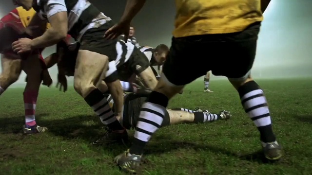 Video Reference N9: Player, Sports gear, Football player, Tackle, Rugby, Tournament, Ball game, Games, Team sport, Sports