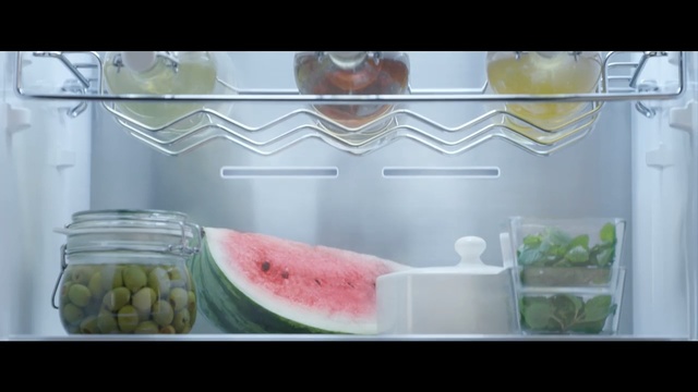 Video Reference N0: Watermelon, Food, Room, Citrullus, Melon, Glass, Furniture, Refrigerator, Plant, Shelf