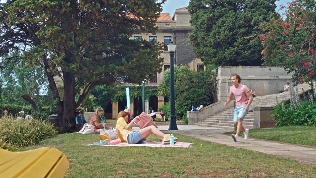 Video Reference N0: Public space, Leisure, Grass, Summer, Tree, Lawn, Recreation, Games, Vacation, Sitting