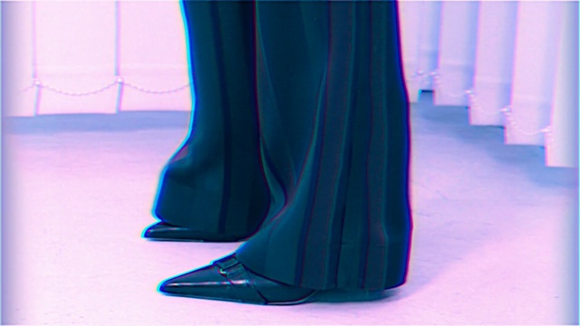 Video Reference N7: footwear, shoe, purple, high heeled footwear, leg, electric blue, joint
