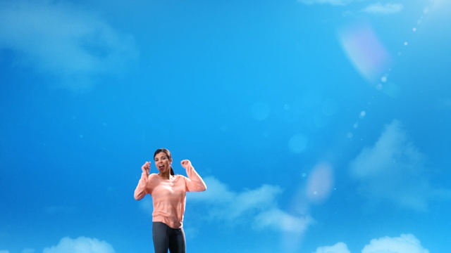 Video Reference N1: sky, blue, cloud, daytime, fun, sunlight, summer, leisure, computer wallpaper, happiness