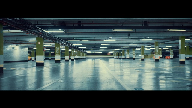 Video Reference N0: Light, Parking lot, Human settlement, Parking, City, Line, Building, Sky, Architecture, Reflection, Person