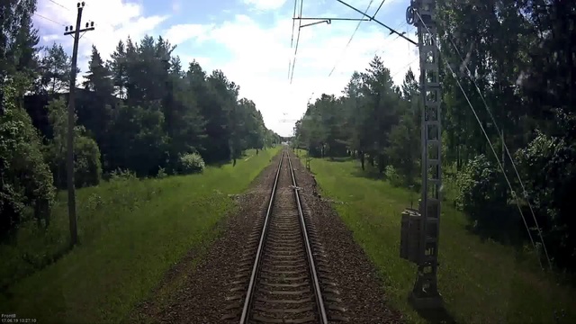 Video Reference N0: Track, Transport, Nature, Mode of transport, Thoroughfare, Tree, Vehicle, Overhead power line, Railway, Hill station