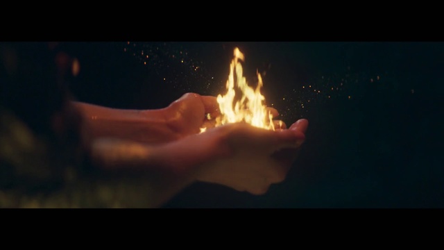 Video Reference N2: Fire, Flame, Heat, Campfire, Bonfire, Atmosphere, Sky, Darkness, Geological phenomenon, Space