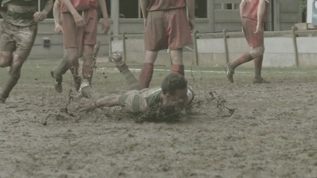 Video Reference N3: mud, sand, soil, material, grass, Person