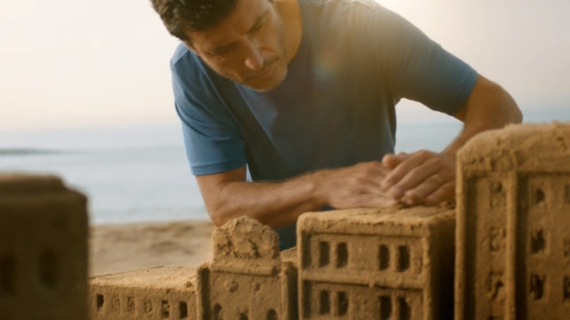 Video Reference N2: Sand, Building sand castles, Sculpture, Brick, Wood, Recreation, Art