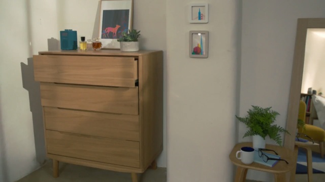 Video Reference N1: furniture, chest of drawers, drawer, product, cabinetry, shelf, filing cabinet, wood stain, sideboard, shelving
