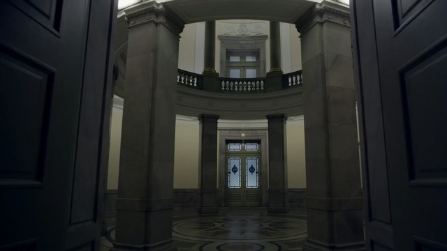 Video Reference N2: architecture, tourist attraction, building, darkness, symmetry, facade, window, daylighting, Person