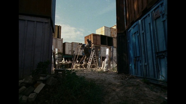 Video Reference N2: Alley, Snapshot, Urban area, Architecture, Sky, Street, Screenshot, Darkness, Neighbourhood, Photography