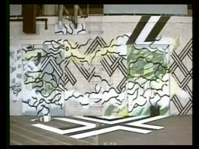 Video Reference N1: Graffiti, Art, Font, Wall, Text, Cartoon, Snapshot, Architecture, Organism, Visual arts, Person