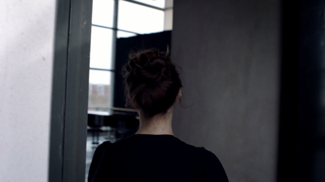 Video Reference N1: hair, hairstyle, shoulder, girl, window, neck, long hair, back