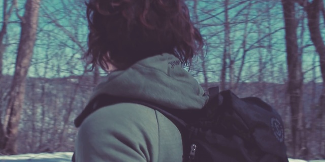 Video Reference N4: tree, woody plant, purple, winter, girl, emotion, photography, outerwear, sunlight, black hair