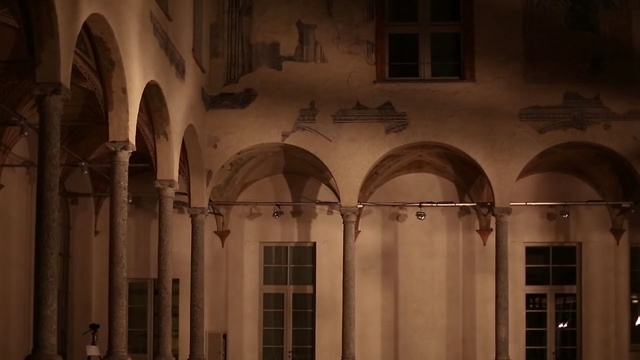 Video Reference N3: Arch, Building, Architecture, Arcade, Column, Medieval architecture, Facade, Convent, Person