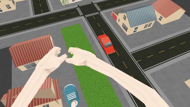 Video Reference N1: Intersection, Road, Infrastructure, Animation, Illustration, Architecture, Street, Lane, Pedestrian crossing, Games, Person