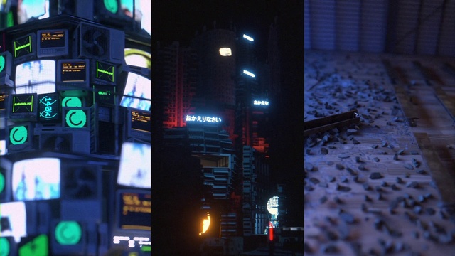 Video Reference N1: Technology, City, Games, Metropolis, Night, Screenshot, Fictional character, Darkness