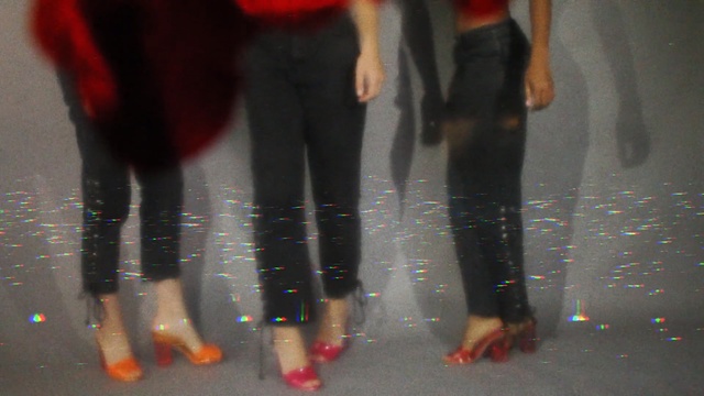 Video Reference N5: red, leg, fun, shoe, jeans, trousers