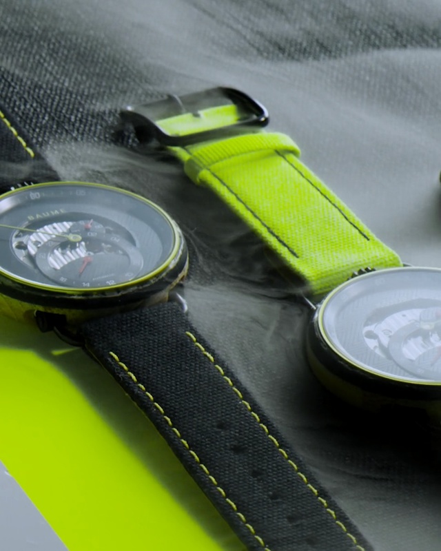 Video Reference N1: Green, Yellow, Watch, Strap, Material property, Fashion accessory