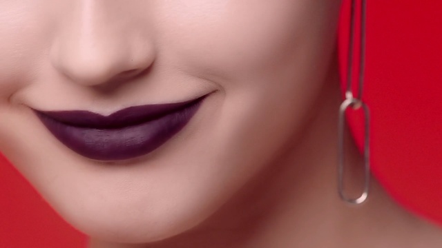 Video Reference N12: Lip, Face, Cheek, Nose, Skin, Chin, Red, Lipstick, Close-up, Eyebrow