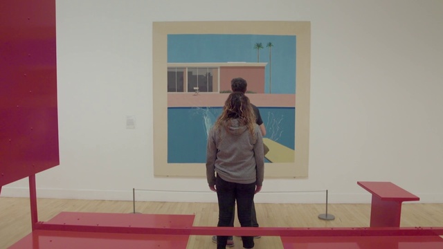 Video Reference N6: Pink, Standing, Fun, Room, Vacation, House, Tourist attraction, Art