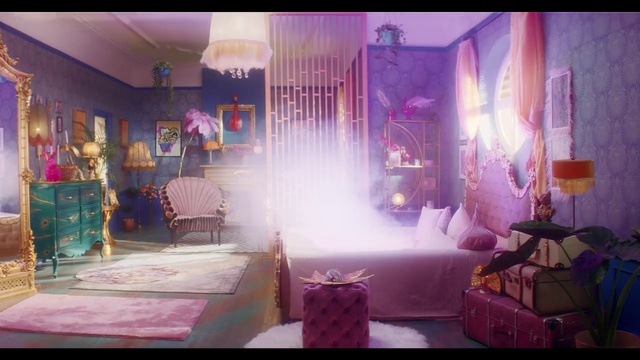 Video Reference N0: Purple, Room, Violet, Furniture, Pink, Interior design, Lavender, Bedroom, Magenta, Bed