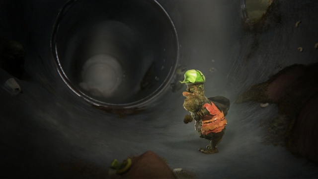 Video Reference N2: darkness, screenshot, caving, personal protective equipment