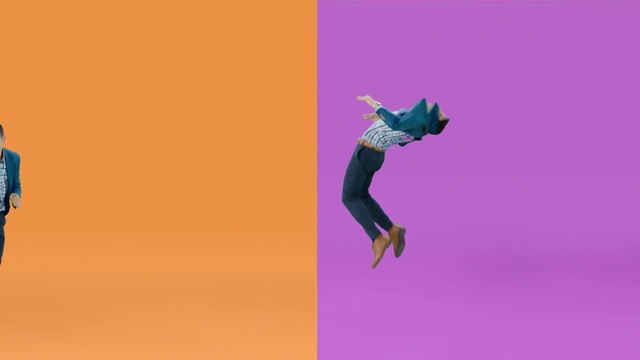 Video Reference N2: Pink, Purple, Violet, Graphic design, Illustration, Fictional character, Jumping
