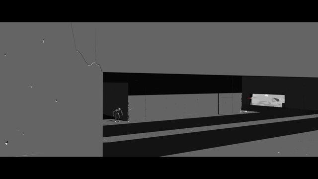 Video Reference N2: Black, Architecture, Room, Animation, House, 3d modeling, Black-and-white, Monochrome, Building