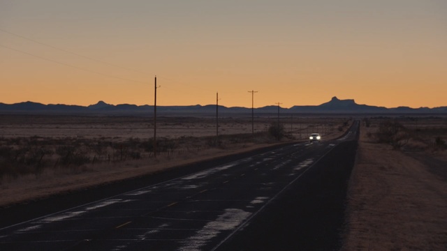 Video Reference N0: road, sky, horizon, infrastructure, dawn, morning, highway, dusk, evening, sunset