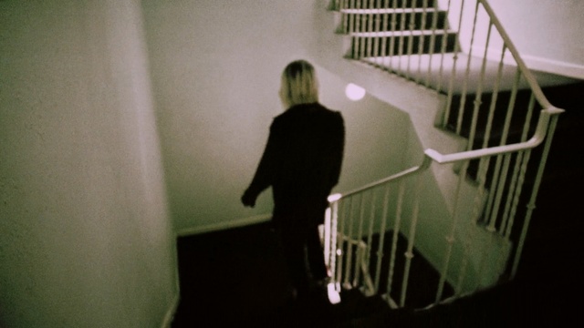 Video Reference N1: black, light, snapshot, darkness, shadow, angle, stairs, girl, product, Person