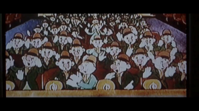 Video Reference N1: Art, Cartoon, Painting, Mural, Modern art, Organism, Font, Crowd, Visual arts, Tapestry, Person