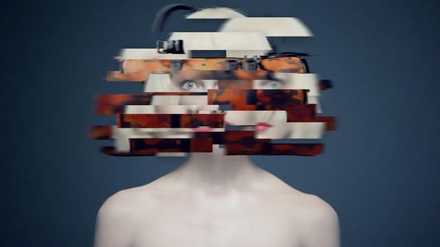 Video Reference N1: woman, face, cg, crazy, glitch