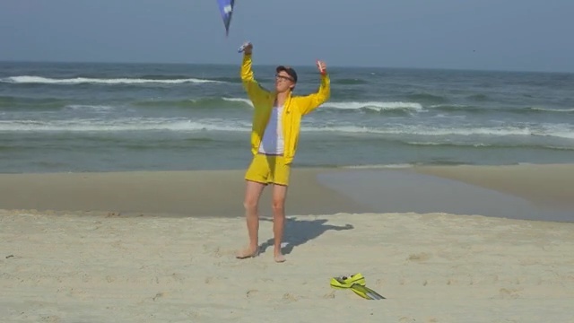 Video Reference N2: Vacation, Fun, Shore, Beach, Summer, Sand, Sport kite, Ocean, Sea, Coast