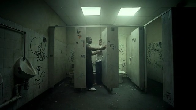 Video Reference N1: darkness, public toilet, hall, Person