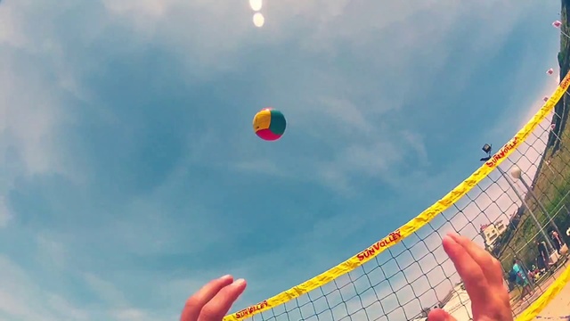 Video Reference N0: Volleyball, Sky, Beach volleyball, Net sports, Fun, Summer, Cloud, Sports, Leisure, Volleyball
