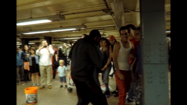 Video Reference N4: Snapshot, Standing, Fun, Interaction, Crowd, Event, Photography, Street, Metro, Night, Person