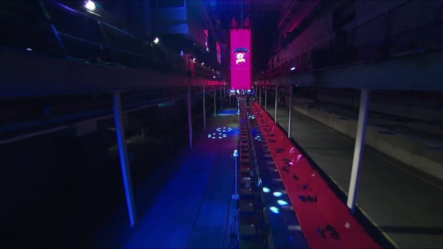 Video Reference N6: Blue, Red, Light, Lighting, Night, Magenta, Purple, Architecture, Design, Technology