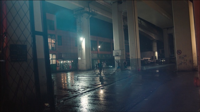 Video Reference N3: Light, Sky, Floor, Reflection, Architecture, Atmosphere, Darkness, Night, Building, Room, Person