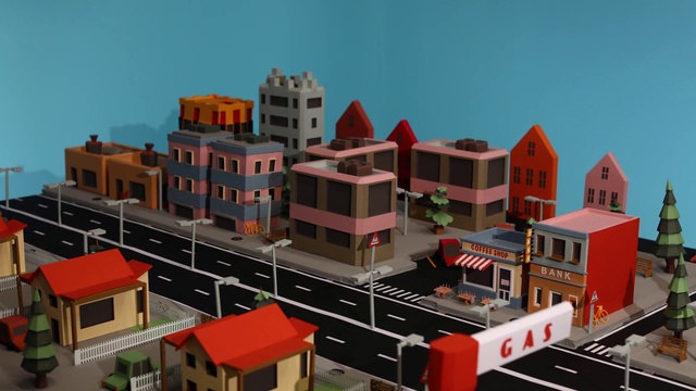 Video Reference N2: Scale model, Town, Transport, Architecture, Human settlement, Urban area, City, Neighbourhood, Residential area, Metropolitan area