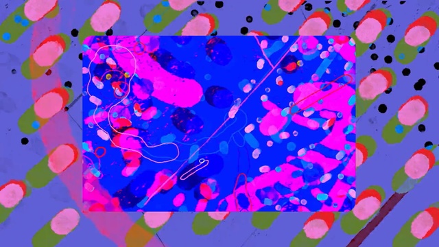 Video Reference N1: pink, art, purple, pattern, psychedelic art, design, graphic design, computer wallpaper, organism, illustration, Person