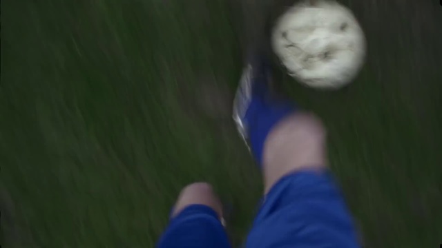 Video Reference N4: Blue, Green, Ball, Soccer ball, Leg, Grass, Photography, Hand, Football, Foot, Person