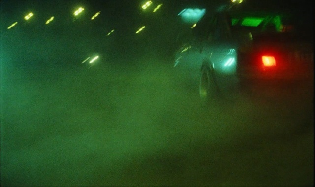 Video Reference N1: Green, Light, Lighting, Automotive lighting, Night, Water, Darkness, Atmosphere, Technology, Photography, Person