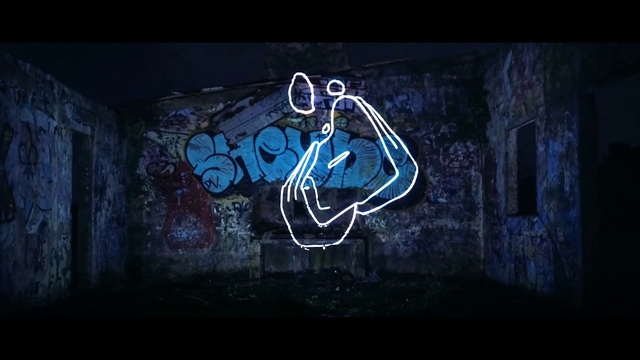 Video Reference N1: Azure, Flash photography, Organism, Font, Art, Entertainment, Tints and shades, Electric blue, Graffiti, Space