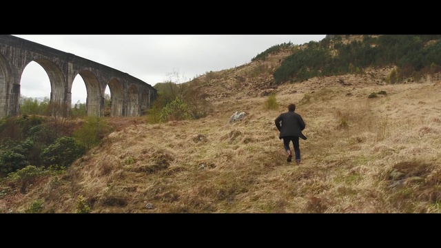 Video Reference N0: Screenshot, Bridge, Grass, Landscape, Hill, Photography, Terrain, Viaduct, Person